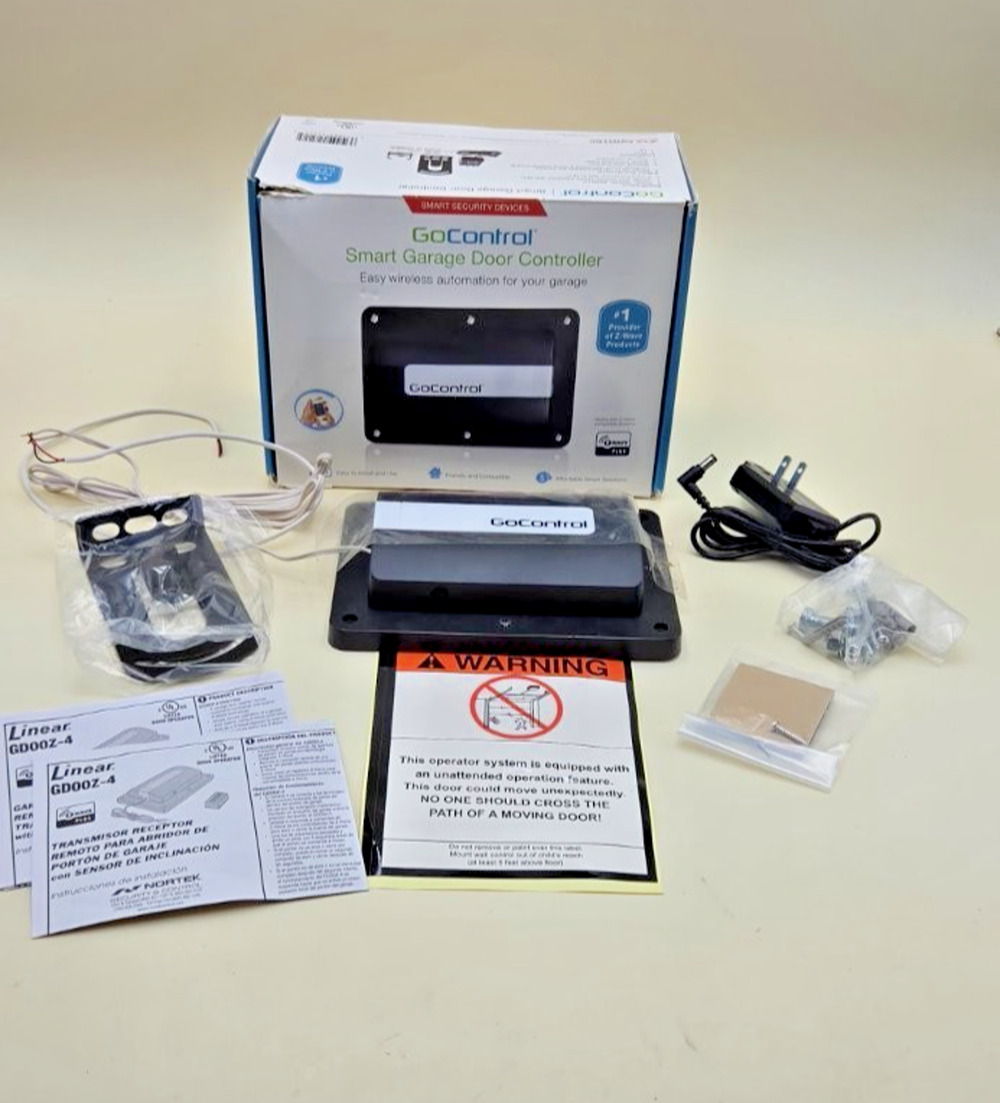 GoControl GD00Z-4 Smart Garage Door Controller Black Wireless NO SENSOR
